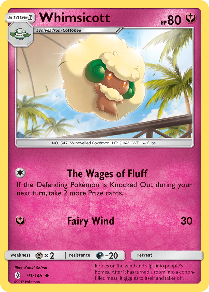 Wishiwashi Pokémon TCG Card - 37/145 Common Reverse Holo - Sun & Moon Guardians Rising