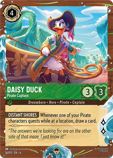Daisy Duck - Pirate Captain (Disney Cruise Promo) (16/P3) [Promo Cards]