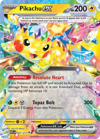 Pikachu ex - 057/217