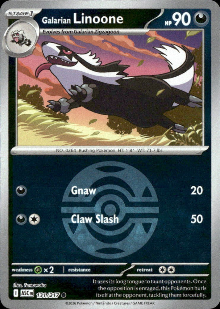 Galarian Linoone (Dusk Ball)