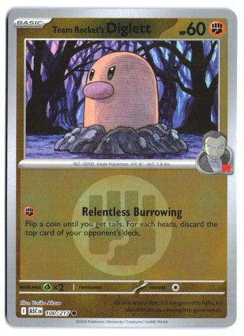 Team Rocket's Diglett (Energy Symbol Pattern)