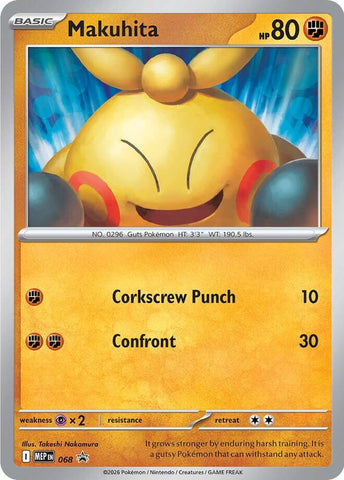 Makuhita (068) (Cosmos Holo) [Mega Evolution Promo]