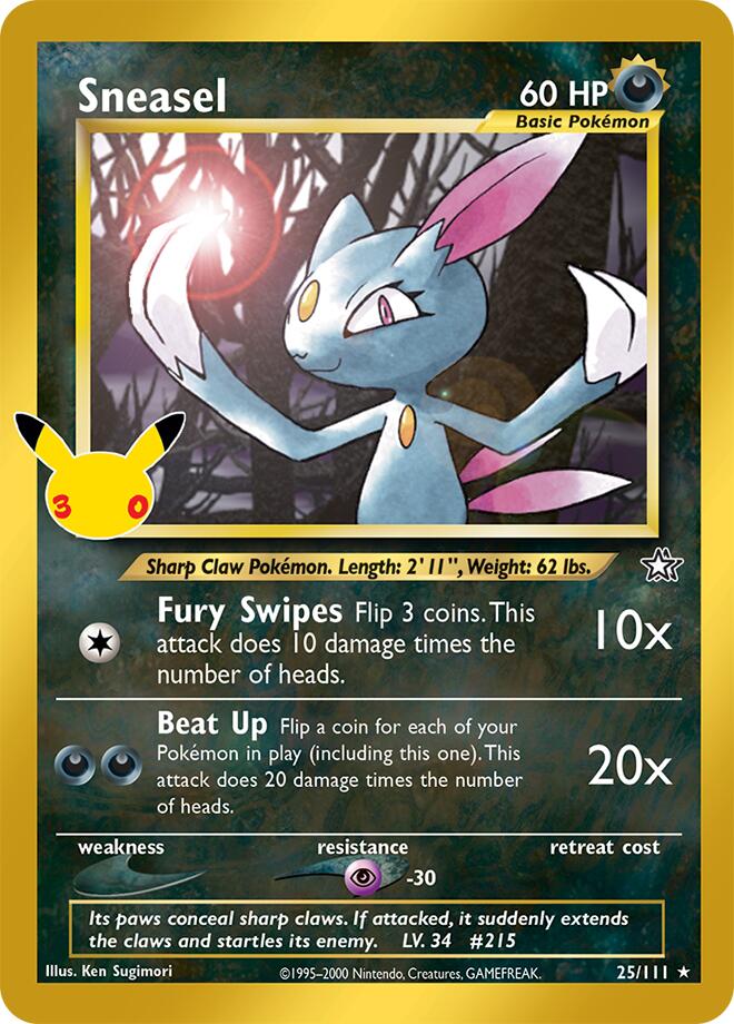 Sneasel (25/111) [Mega Evolution: 30th Celebration Classic Collection]