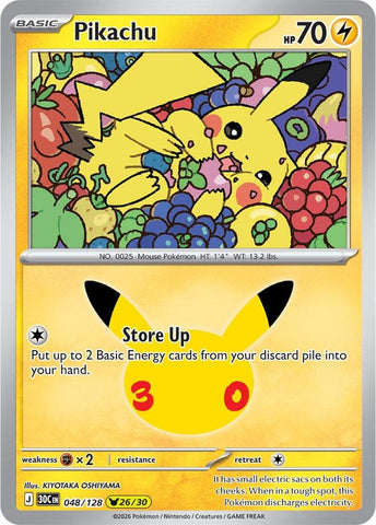 Pikachu (048/128) [Mega Evolution: 30th Celebration]