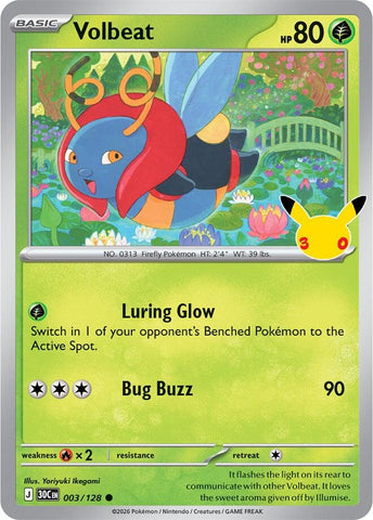 Volbeat (003/128) [Mega Evolution: 30th Celebration]