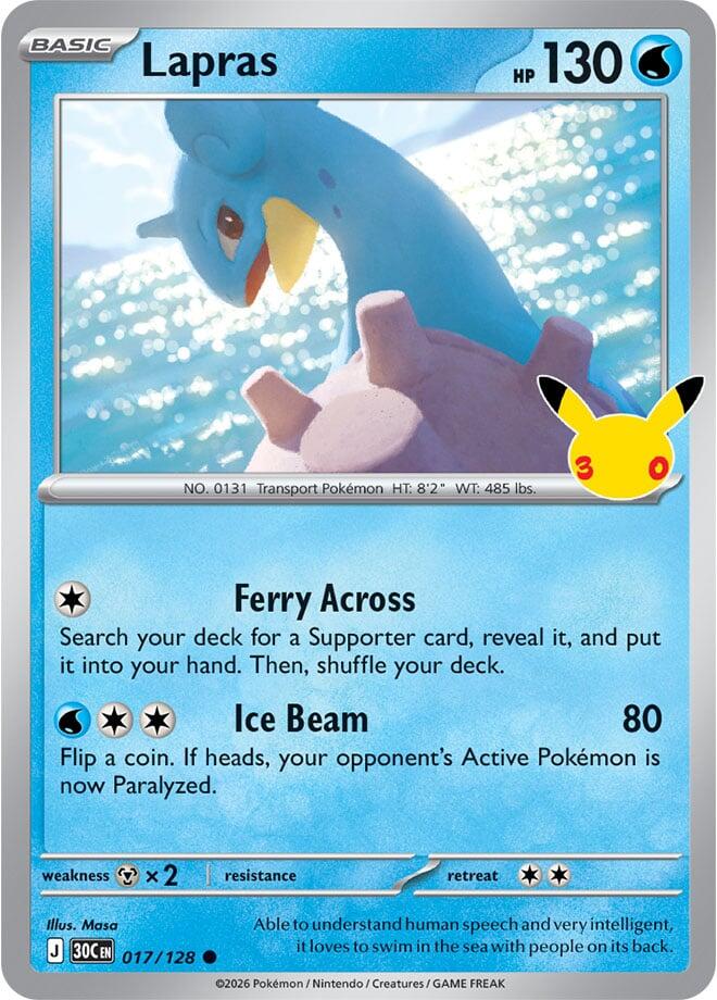Lapras (017/128) [Mega Evolution: 30th Celebration]
