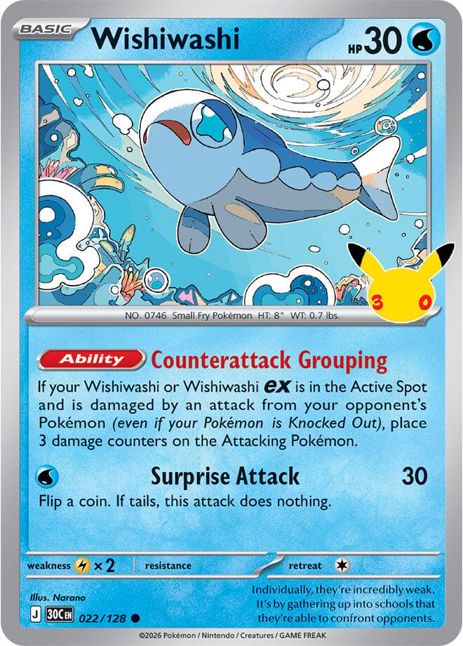 Wishiwashi (022/128) [Mega Evolution: 30th Celebration]