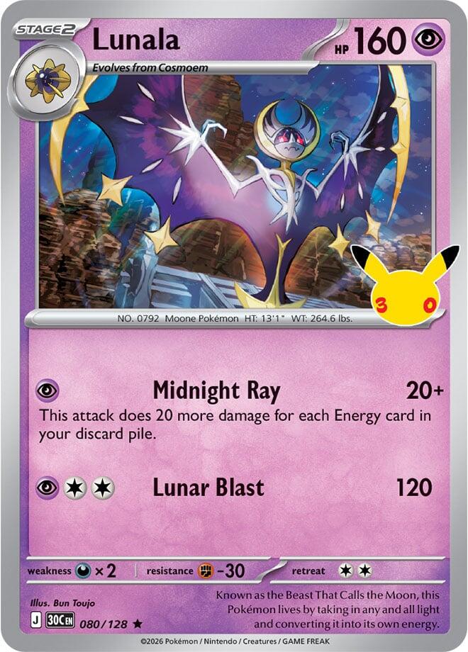 Lunala (080/128) [Mega Evolution: 30th Celebration]