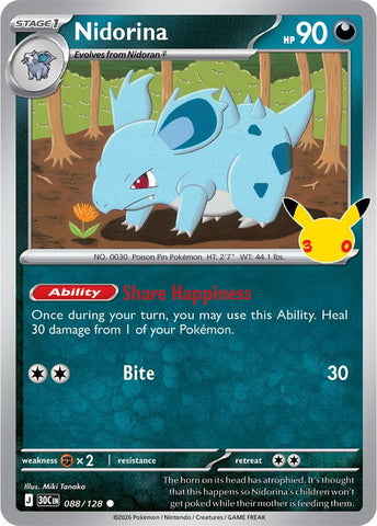 Nidorina (088/128) [Mega Evolution: 30th Celebration]