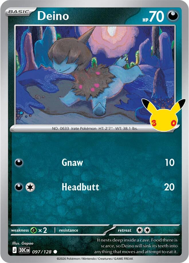 Deino (097/128) [Mega Evolution: 30th Celebration]