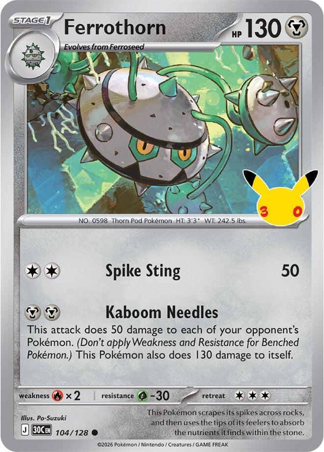 Ferrothorn (104/128) [Mega Evolution: 30th Celebration]