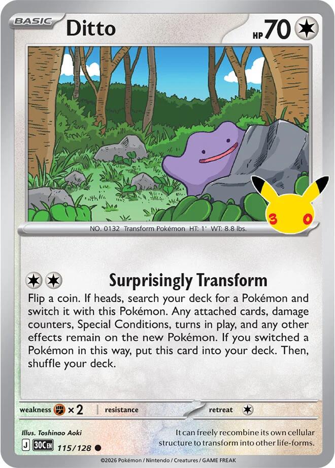 Ditto (115/128) [Mega Evolution: 30th Celebration]
