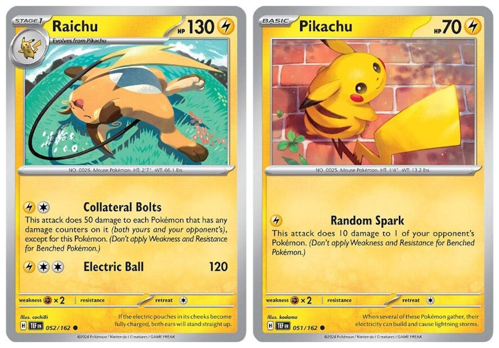 Raichu 052/162 - Temporal Forces - Pokemon Evolution Card Set Pikachu