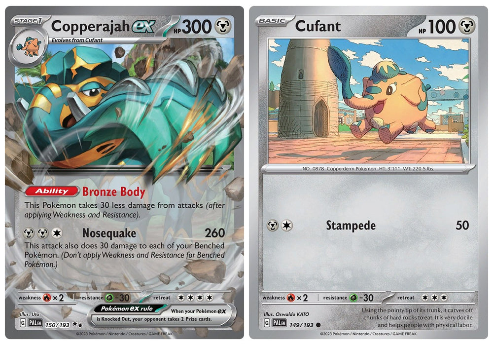Copperajah ex 150/193- Paldea Evloved - Double Rare - Pokemon Evolution Card Set