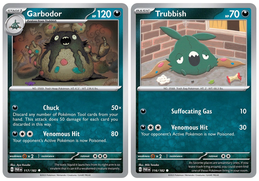 Garbodor 117/182 - Paradox Rift - Pokemon Card Lot