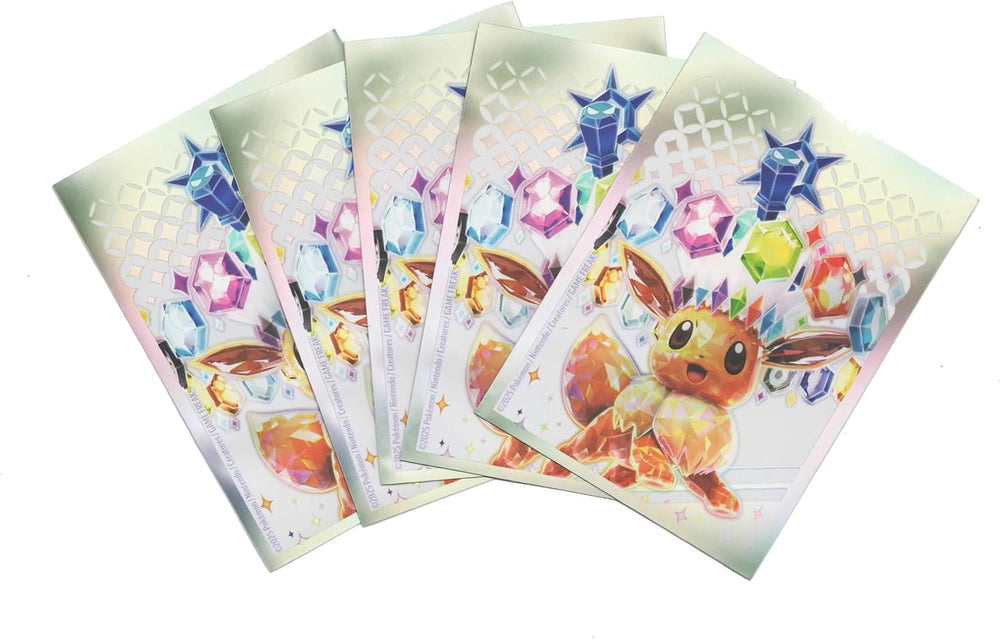 Pokemon Card Sleeves - Eevee - Prismatic Evolutions - 65 Sleeve Pack