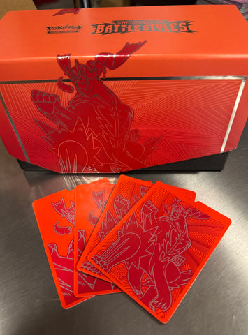 EMPTY Pokemon Sword & Shield: Battle Styles Elite Trainer Box & Dividers (Red)