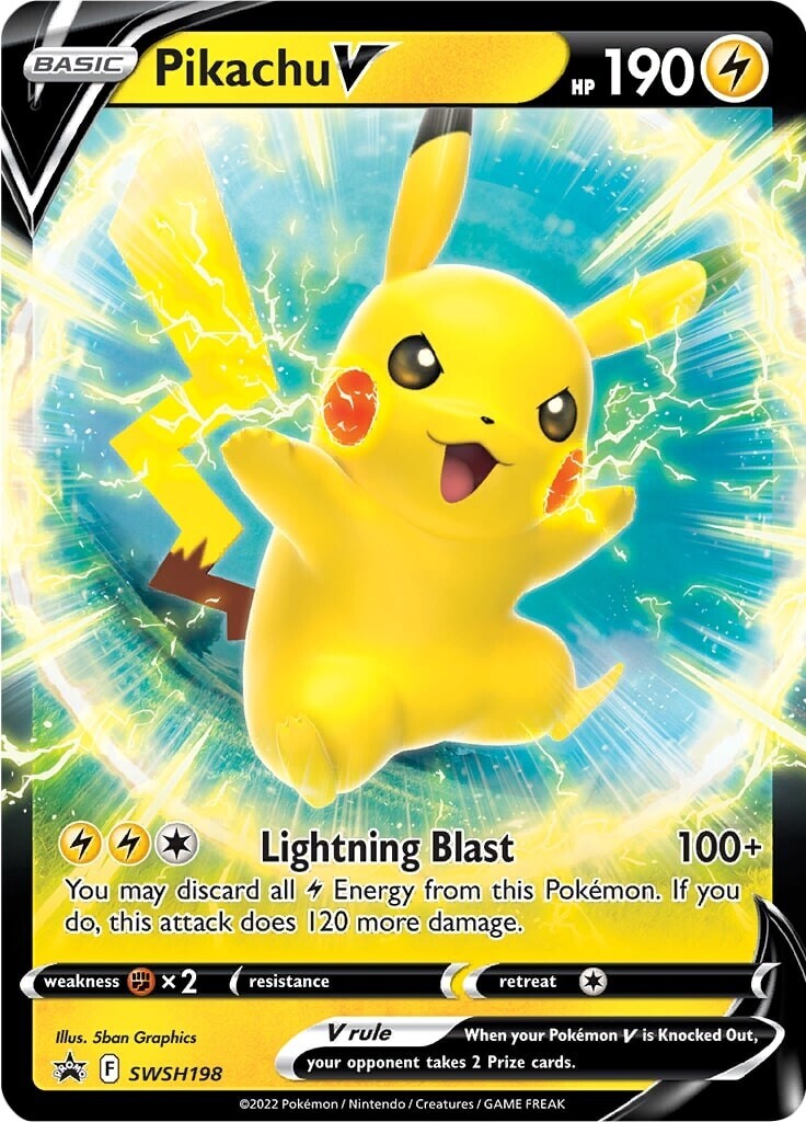 pikachu jumbo pokemon card V (SWSH198) (Jumbo Card) [Sword & Shield: Black Star Promos] Fantasy proxy cards the promo card blends Forgotten Lorwyn Beast Spikes Format:Booster Box