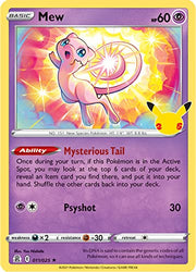 Pokémon Cards, 25th Anniversary Celebrations, No Duplicates Guaranteed! (10 Pack)