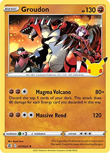 Pokémon Cards, 25th Anniversary Celebrations, No Duplicates Guaranteed! (10 Pack)