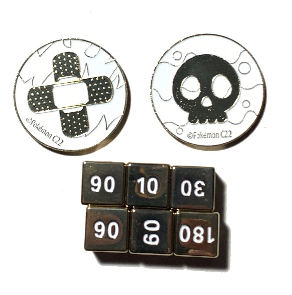 Pokemon - Metal Damage Counter & Poison/Burn Markers - Charizard Ultra Premium Collection