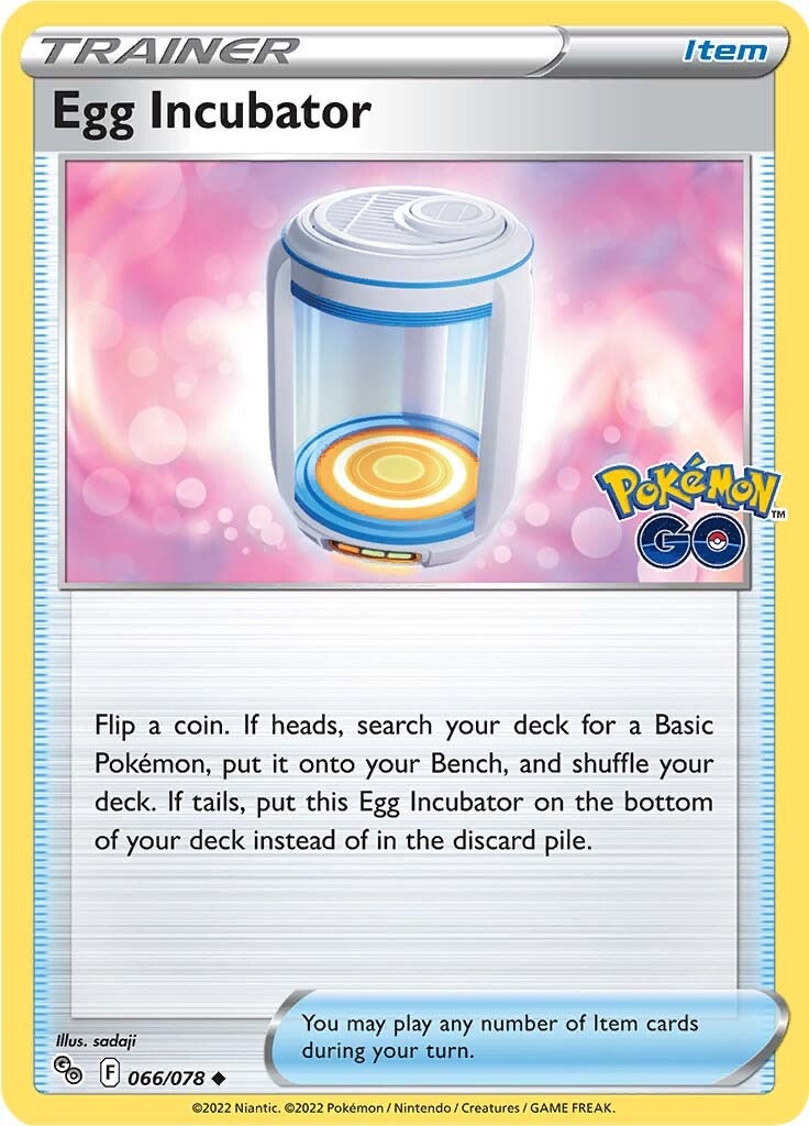 golden egg incubator pokemon go card Egg Incubator (066/078) [Pokémon GO]