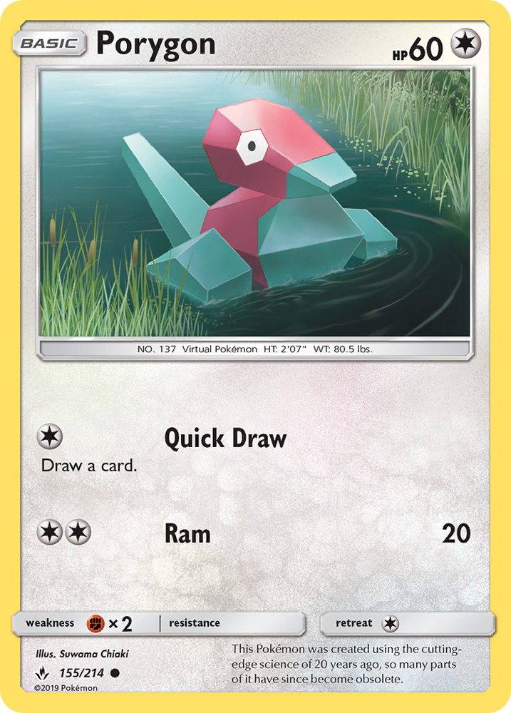 porygon pokemon card value PORYGON 39/102 POKEMON CARD 1999 BASE BASIC SET UNCOMMON UNPLAYED NICE