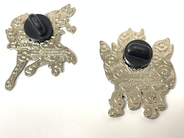 Pokemon Official Zacian & Zamazenta Pin Set - from True Steel Collection