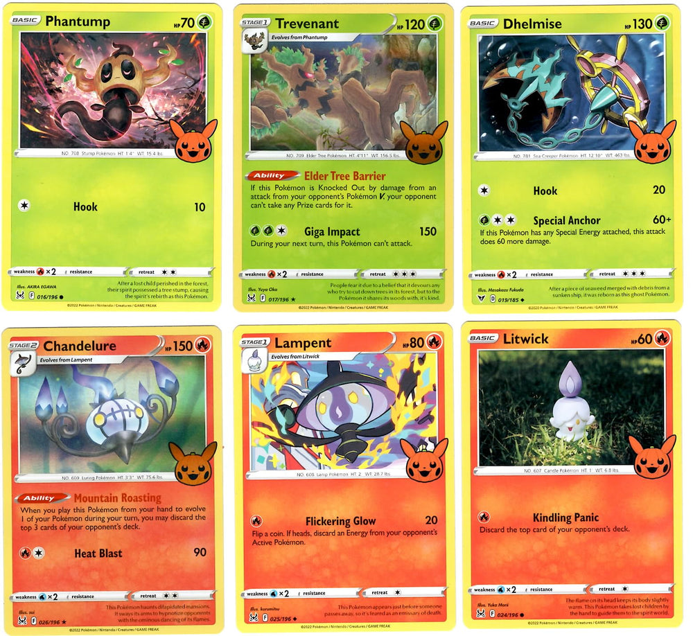 Pokemon - Trick or Trade - Halloween 2023 Mini Set - Complete 30 Card lot - Gengar - Mimikyu - Pikachu Holo