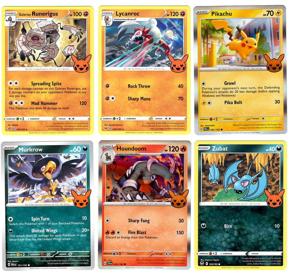 Pokemon - Trick or Trade - Halloween 2023 Mini Set - Complete 30 Card lot - Gengar - Mimikyu - Pikachu Holo