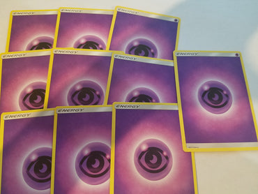 Pokemon 20 Basic Psychic Energy Cards (Sun & Moon Series Design, Unnumbered) [Purple-Type]