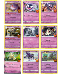 Pokemon - Trick or Trade - Halloween 2023 Mini Set - Complete 30 Card lot - Gengar - Mimikyu - Pikachu Holo