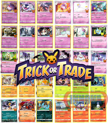 Pokemon - Trick or Trade - Halloween 2023 Mini Set - Complete 30 Card lot - Gengar - Mimikyu - Pikachu Holo